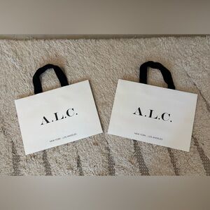 A.L.C. 2 Empty shopper bags